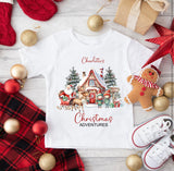 Personalised Kids Christmas Adventure T-Shirt