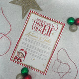Elf Arrival Certificates, Arrival Letter and Goodbye Letter