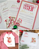 Personalised Christmas Elf Arrival Set (Pyjamas, Box and Letters)