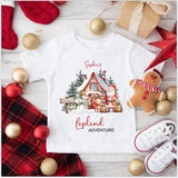 Personalisedq Lapland Adventure T-Shirt, Personalised Kids Christmas T-Shirt, Lapland Memories, Children’s Lapland Christmas T-Shirt