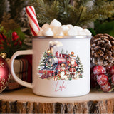 Personalised Christmas Mug with Train Image