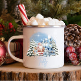 Personalised Christmas Mug with Train Image