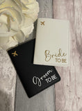 Bride & Groom to be Passport Covers