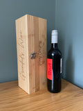 Personalised Luxury Wooden Wine Box Set