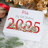 Personalised Baby's First Christmas Gift Box