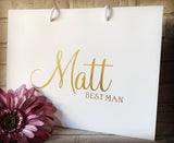 Personalised London Groomsman Gift Bags
