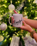 Personalised 'Engaged' Mug