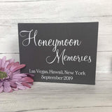 Personalised Honeymoon Memories Keepsake Box
