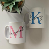 Personalised Letter & Name Mug