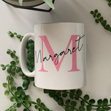 Personalised Letter & Name Mug