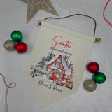 Personalised Santa stop here sign