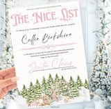 Physical A4 Nice List Certificate, Santa's Nice List Certificate, Santa Mail, Christmas List