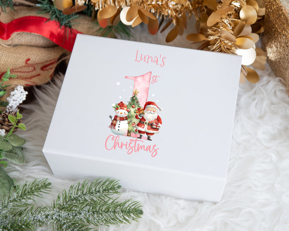 Luxury Personalised 1st Christmas Gift Box