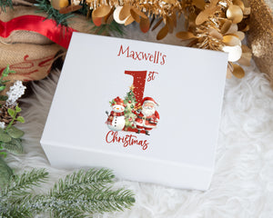 Luxury Personalised 1st Christmas Gift Box