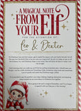 Personalised Christmas Elf Magical Note, Arrival Letter and Goodbye Letter