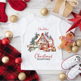 Personalised Christmas Adventure T-Shirt, Personalised Kids Christmas T-Shirt, Christmas Memories, Children’s Christmas T-Shirt