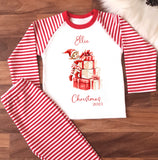 Personalised Christmas Elf Pyjamas, Elf Arrival PJs