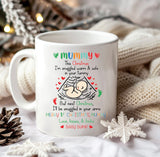 Parents to be Christmas Mugs, mum to be Christmas gift, Daddy to be Christmas gift