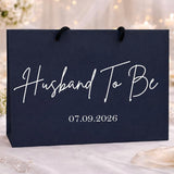 Husband To Be Gift Bag with Wedding Date