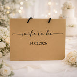 Wife To Be Gift Bag with Wedding Date