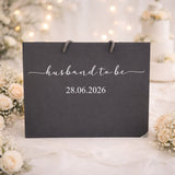 Husband To Be Gift Bag with Wedding Date