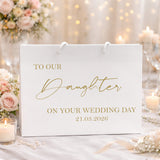 To My / Our Daughter Gift Bag With Wedding Date