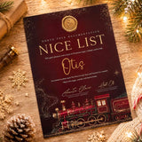 A4 Personalised Nice List Certificates