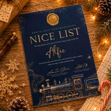 A4 Personalised Nice List Certificates