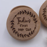 Personalised Wooden First Tooth & First Hair Cut Keepsake Box
