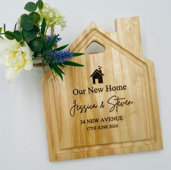 Personalised New Home Serving Board, Personalised New Home Board