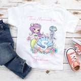 Personalised Mermaid Birthday T-Shirt