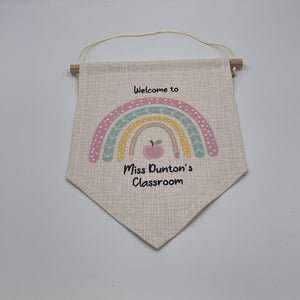 Personalised Classroom Door Flag