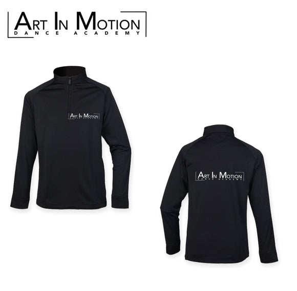 AIM Men’s Black 1/4 zip (H862)