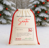 Preloved Toys Sack, Return to Santa Sack