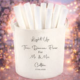 Personalised Wedding Felt Baskets - Perfect for Glow Sticks, Flipflop, Wedding Confetti, Wedding Fans