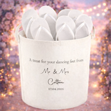 Personalised Wedding Felt Baskets - Perfect for Glow Sticks, Flipflop, Wedding Confetti, Wedding Fans