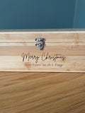 Personalised Luxury Wooden Wine Box Set