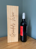 Personalised Luxury Wooden Wine Box Set