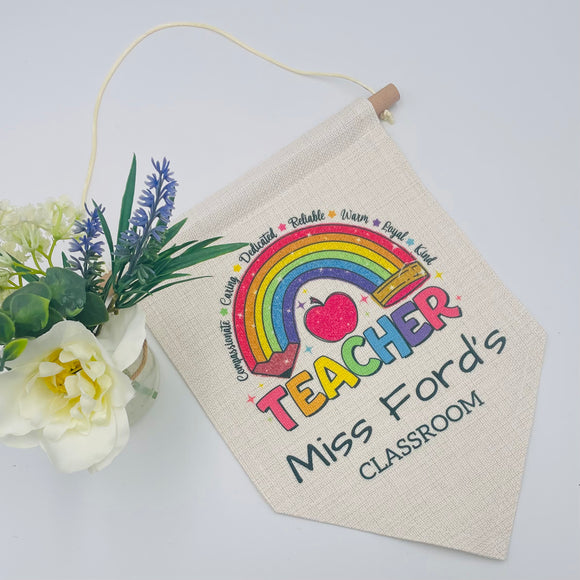 Personalised Classroom Door Flag