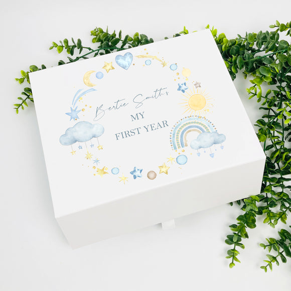 Personalised 'My First Year' Memory Box