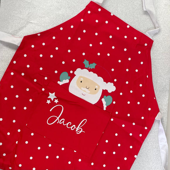 Personalised Kids Christmas Apron