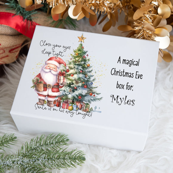 Luxury personalised Christmas Santa Christmas Eve Gift Box