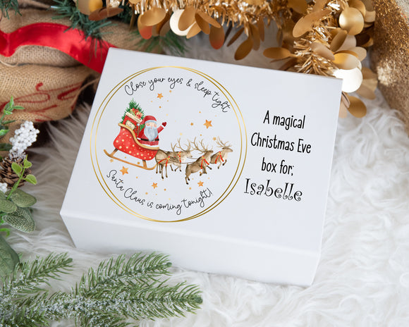 Luxury personalised Christmas Santa Christmas Eve Gift Box