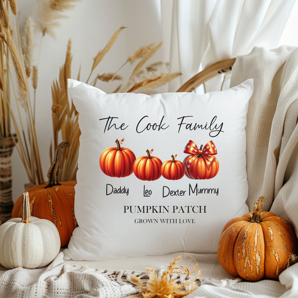 Our Family Pumpkin Patch Cushion Cover