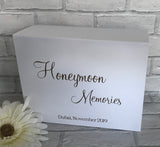 Personalised Honeymoon Memories Keepsake Box