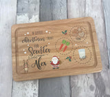 Personalised Christmas Eve Santa Treat Board