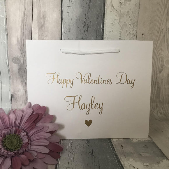 Personalised Valentines Day Gift Bag