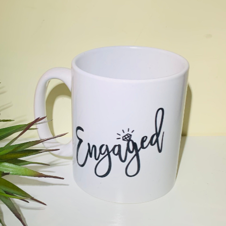 Personalised 'Engaged' Mug