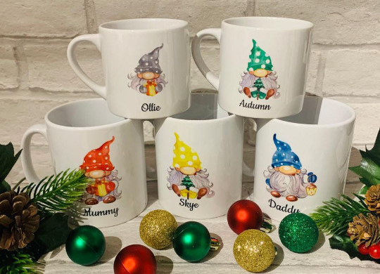 Christmas Family Gonk Mugs