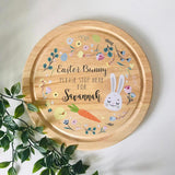 Personalised Circle Easter Bunny Treat Board